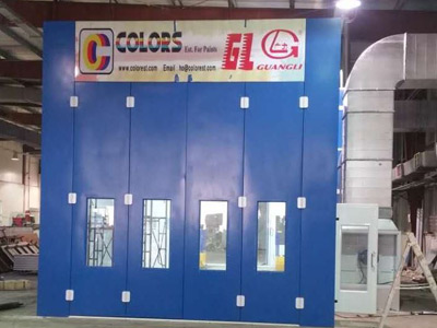 Cabine de pulvérisation pour camions et monte-charges en Arabie Saoudite