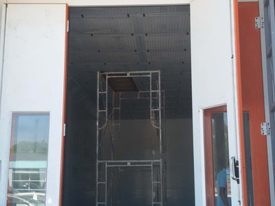 Cabine de pulvérisation de camion pour un projet militaire au Myanmar
